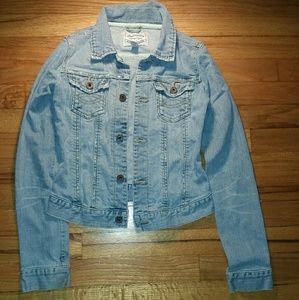 abercrombie Kids Light Wash Jean Jacket